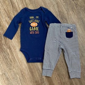 Carter’s Baby Football Set 🏈 Size 12M